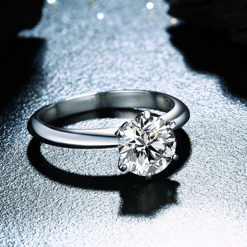 Lab Made 1ct Diamond Solitaire Ring